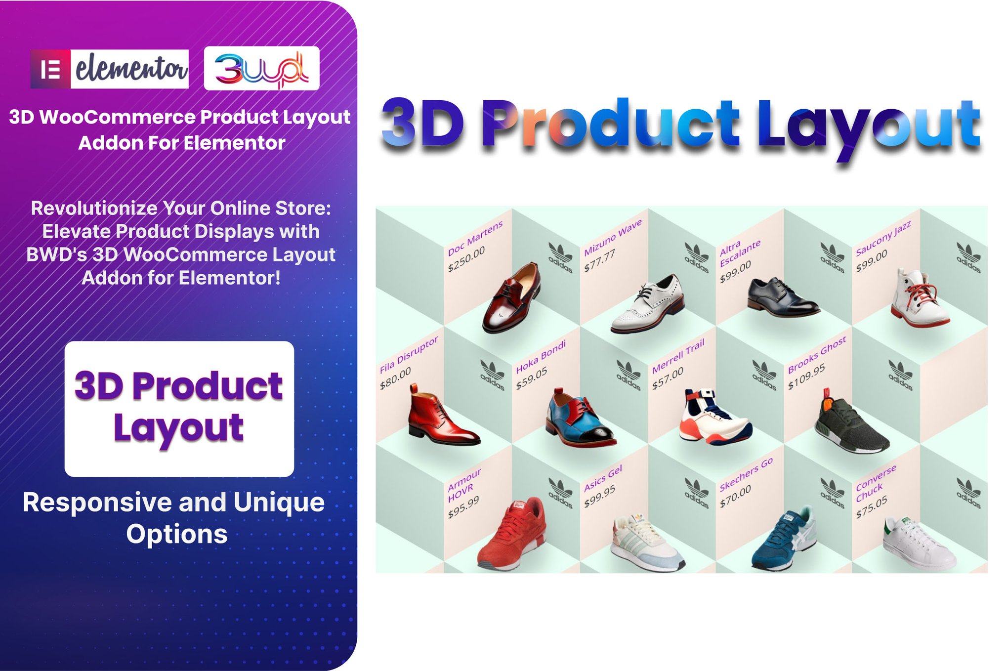 3D Woocommerce Product Layout Addon For Elementor