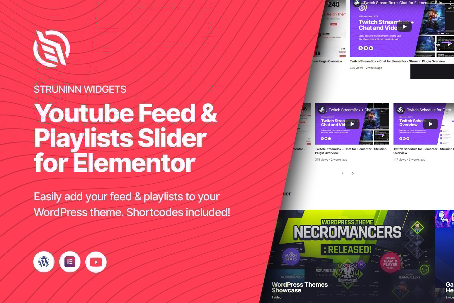 Struninn – Youtube Feed And Playlists Slider