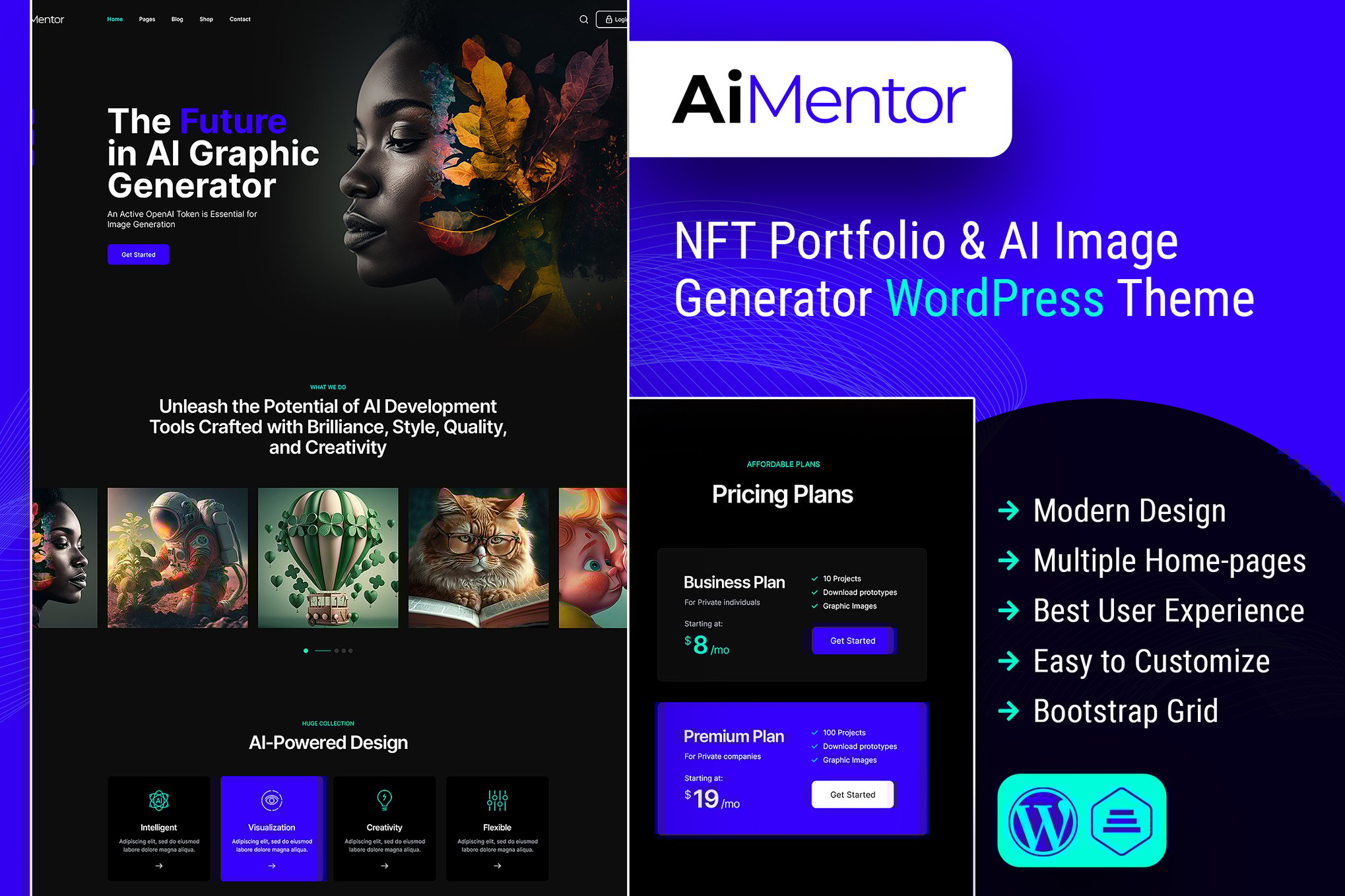 Ai Mentor | Ai Image Generator Wordpress Theme