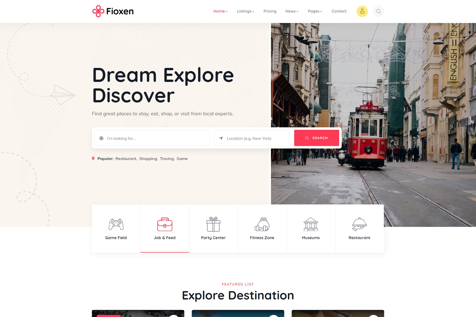 Fioxen – Directory Listing Wordpress Theme