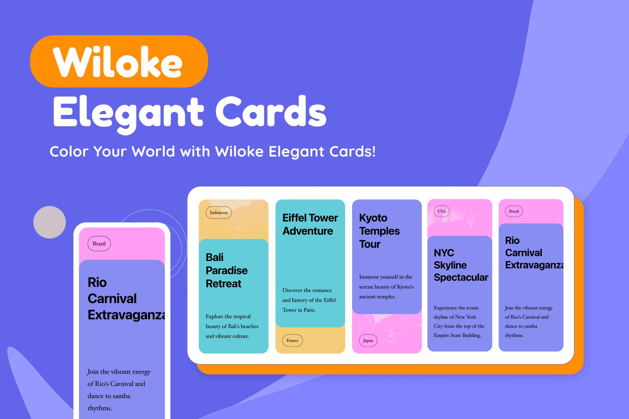 Wiloke Elegant Cards Elementor