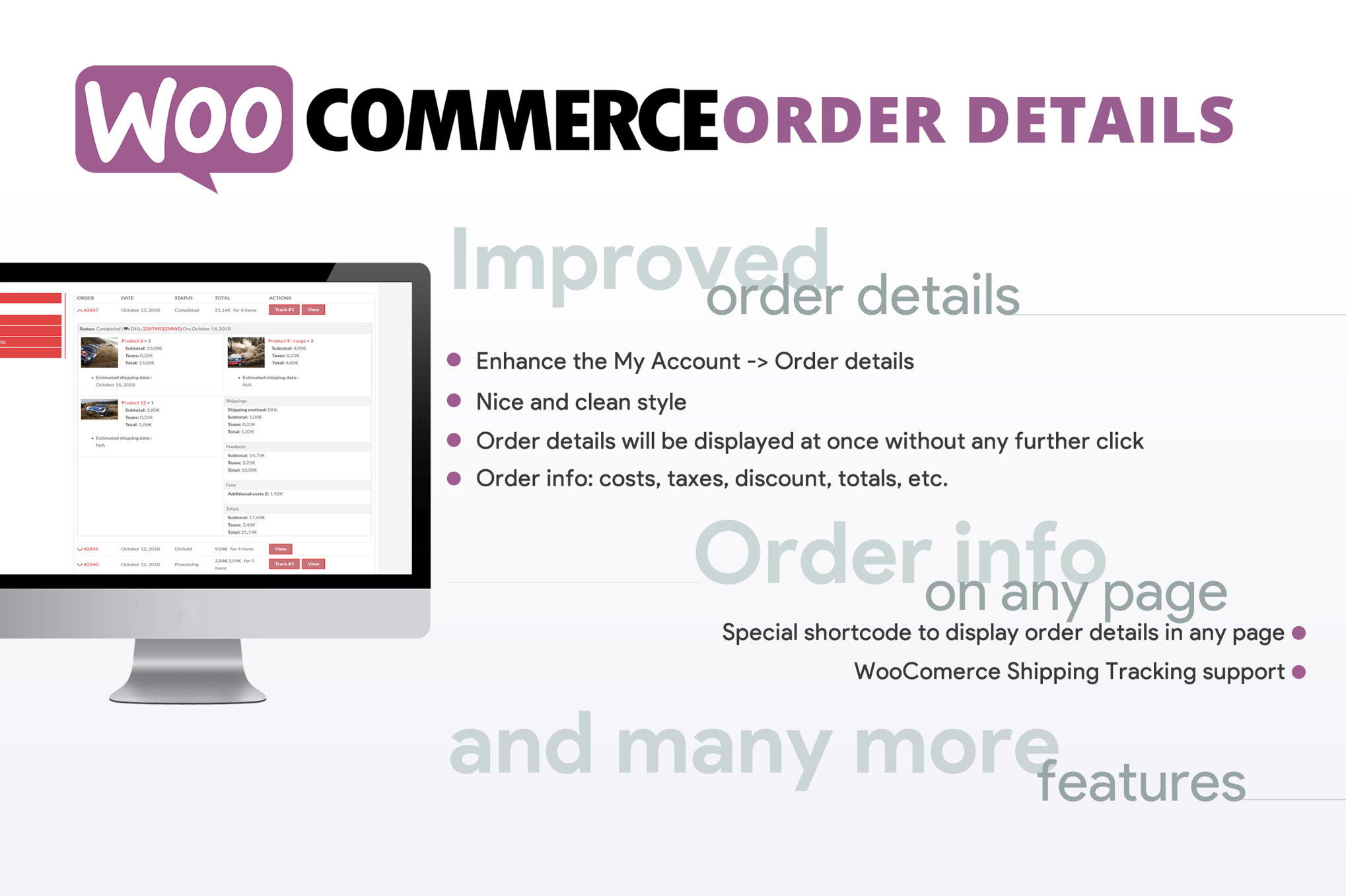 Woocommerce Order Details