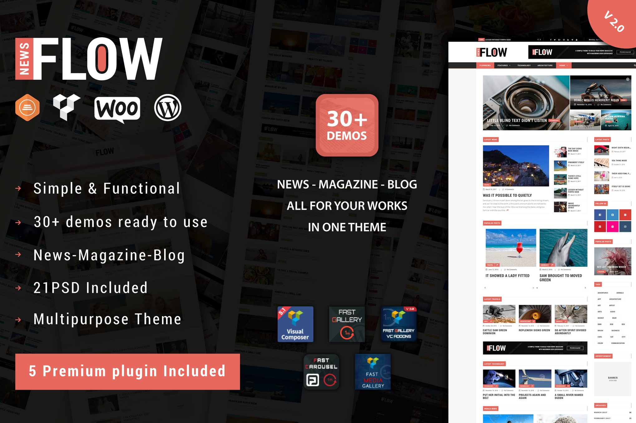 Flow News – Magazine And Blog Wordpress Theme