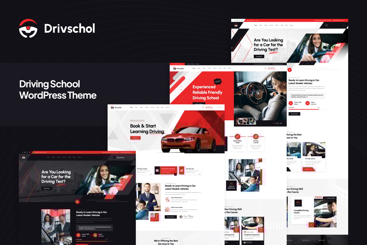 Drivschol – Driving School Wordpress Theme