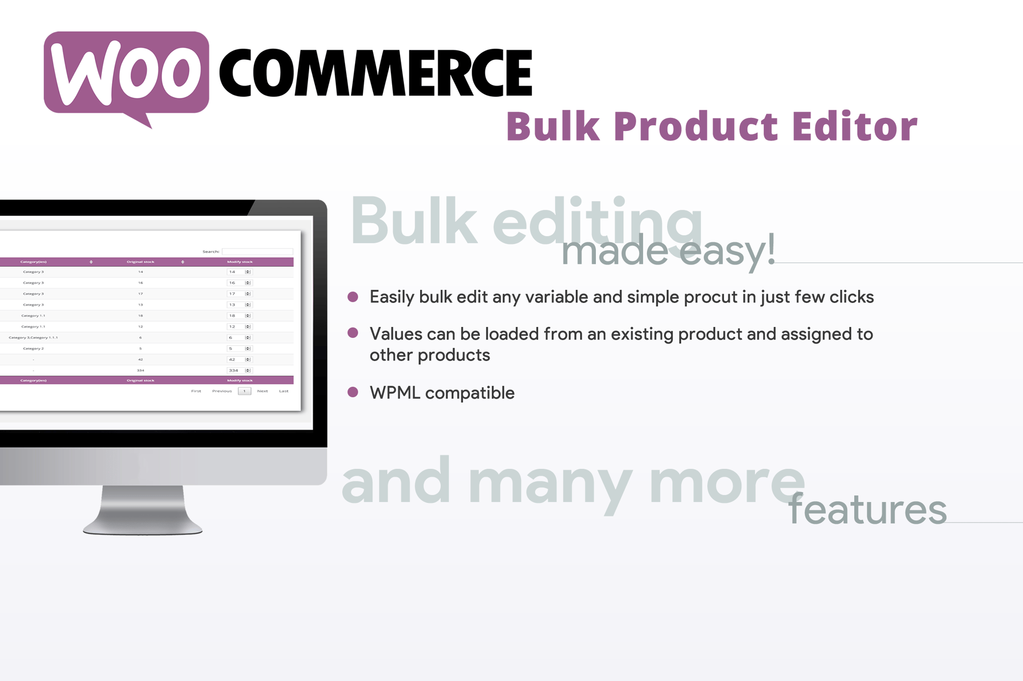 Woocommerce Bulk Product Editor