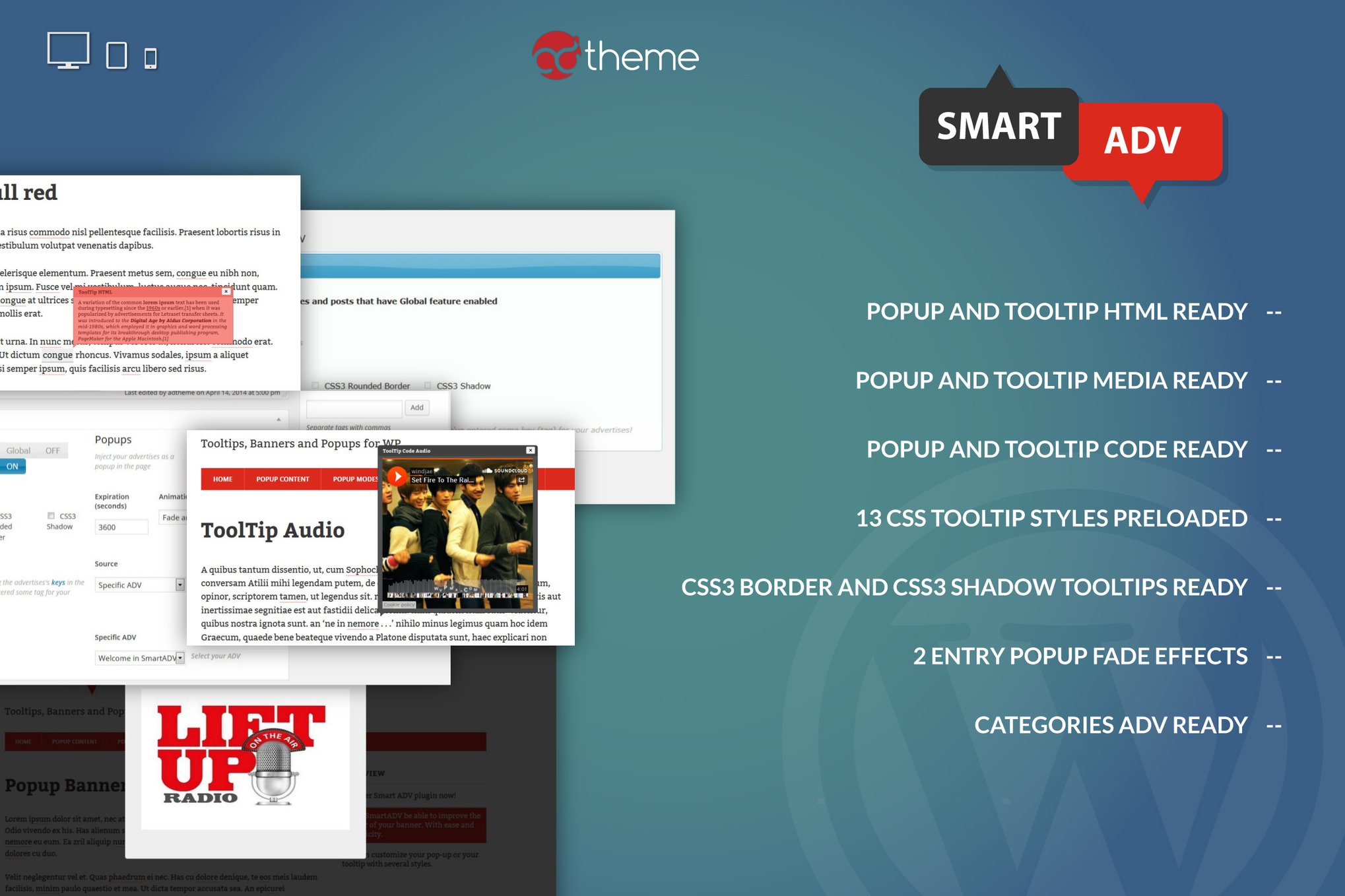 Smartadv – Tooltips, Banners And Popups For Wp