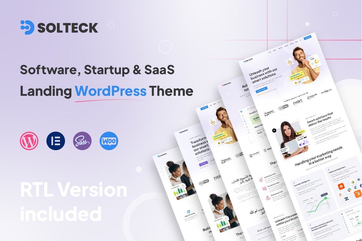 Solteck – Software, Startup & Saas Landing Wordpre