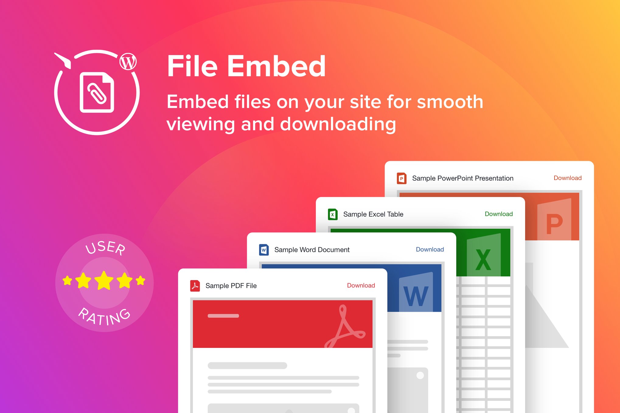 Wordpress File Embed – Viewer Plugin