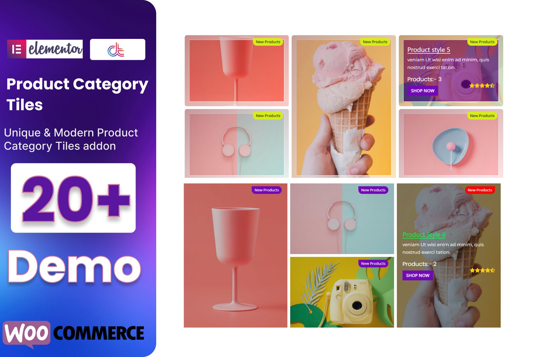 Woocommerce Product Category Tiles Addon