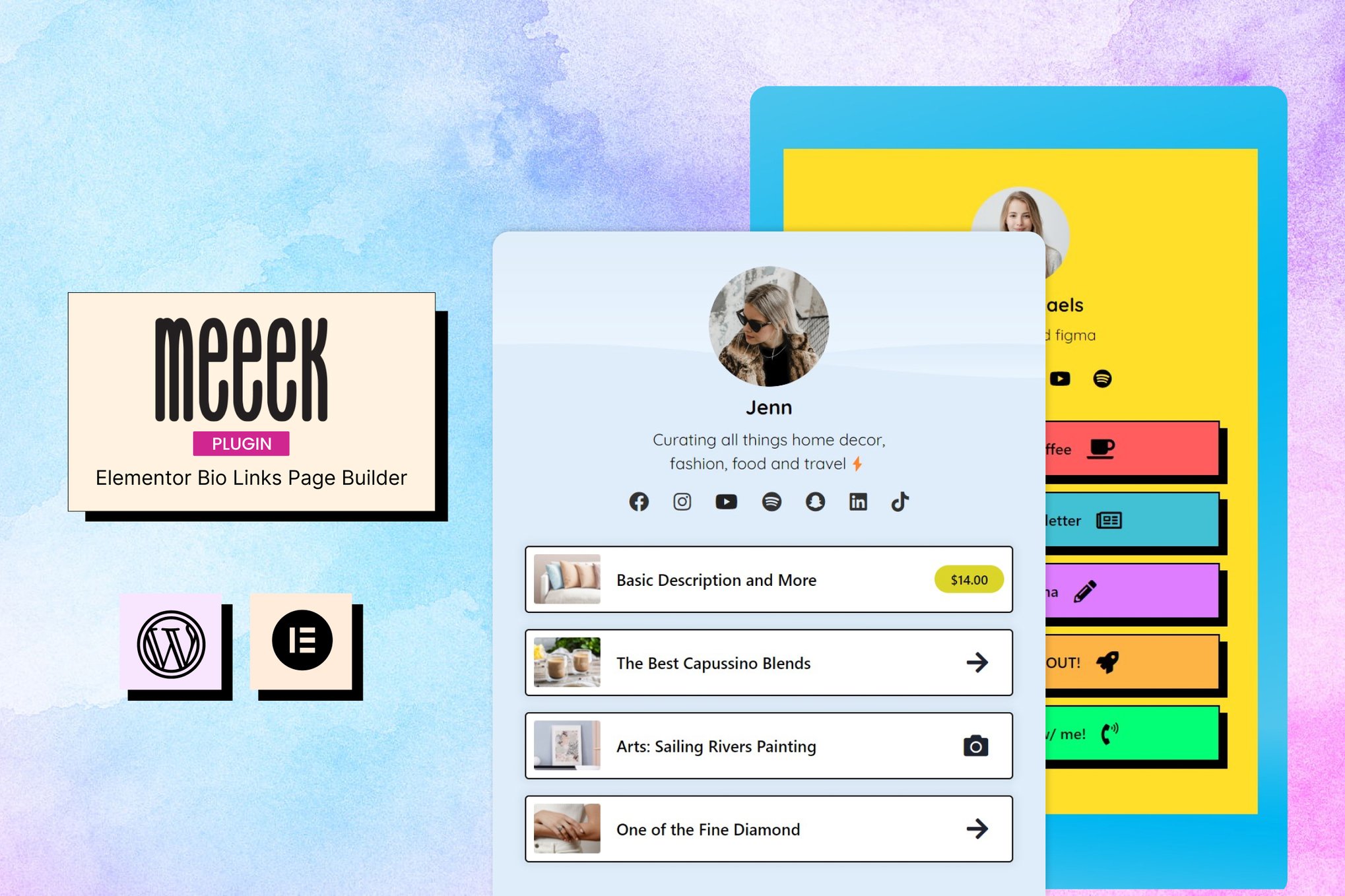 Meeek – Bio Links Creator For Elementor