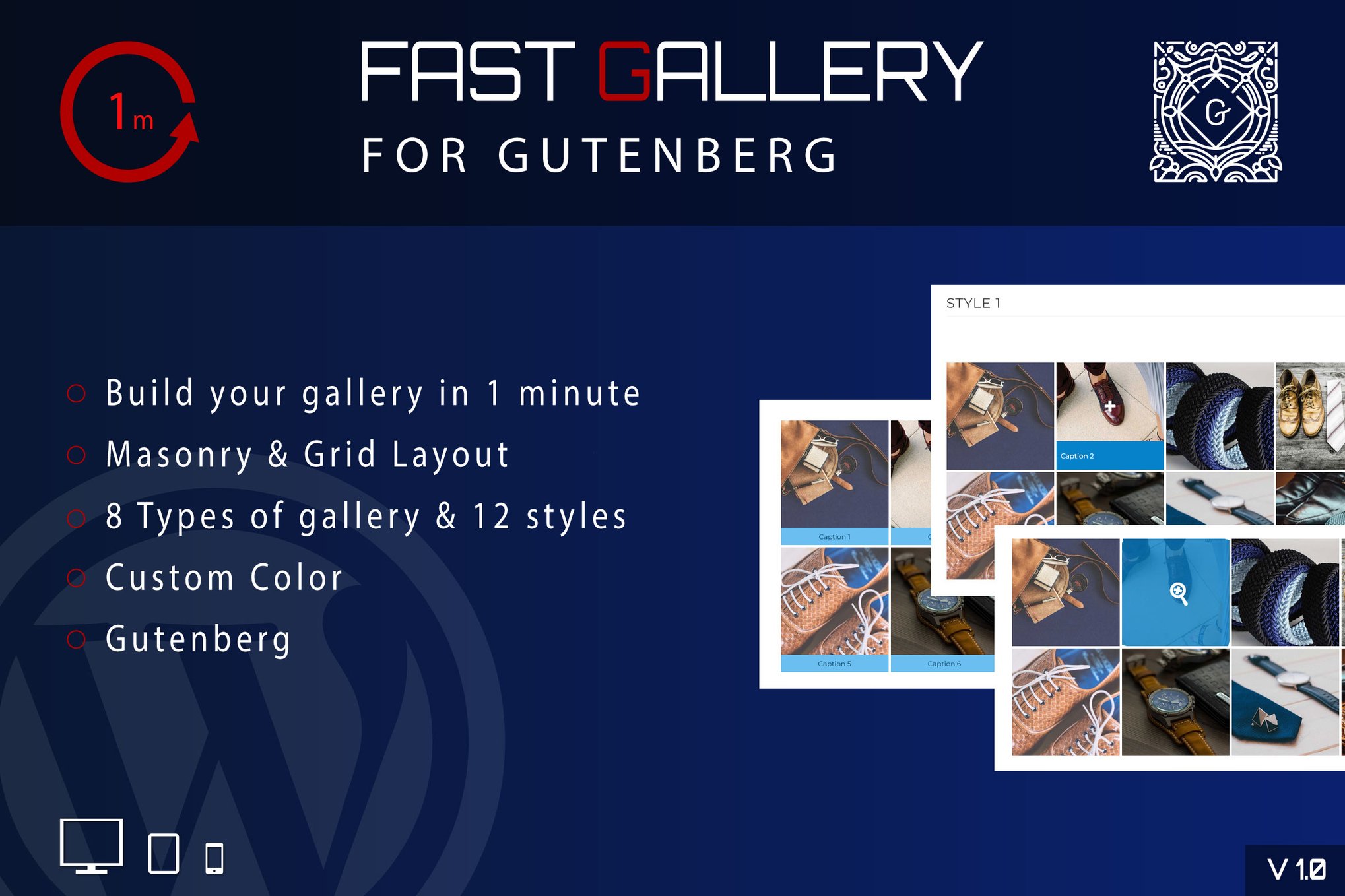 Fast Gallery For Gutenberg – Wordpress Plugin