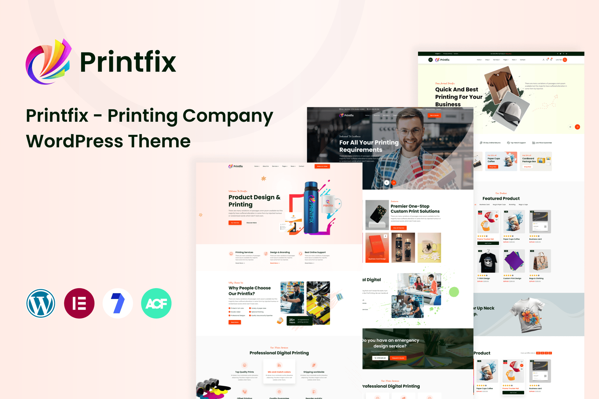 Printfix – Printing Services Company Wordpress
