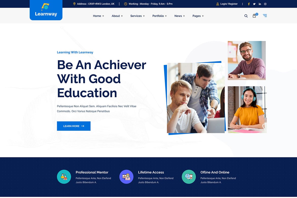 Learnway – Professional Lms Online Education Cours