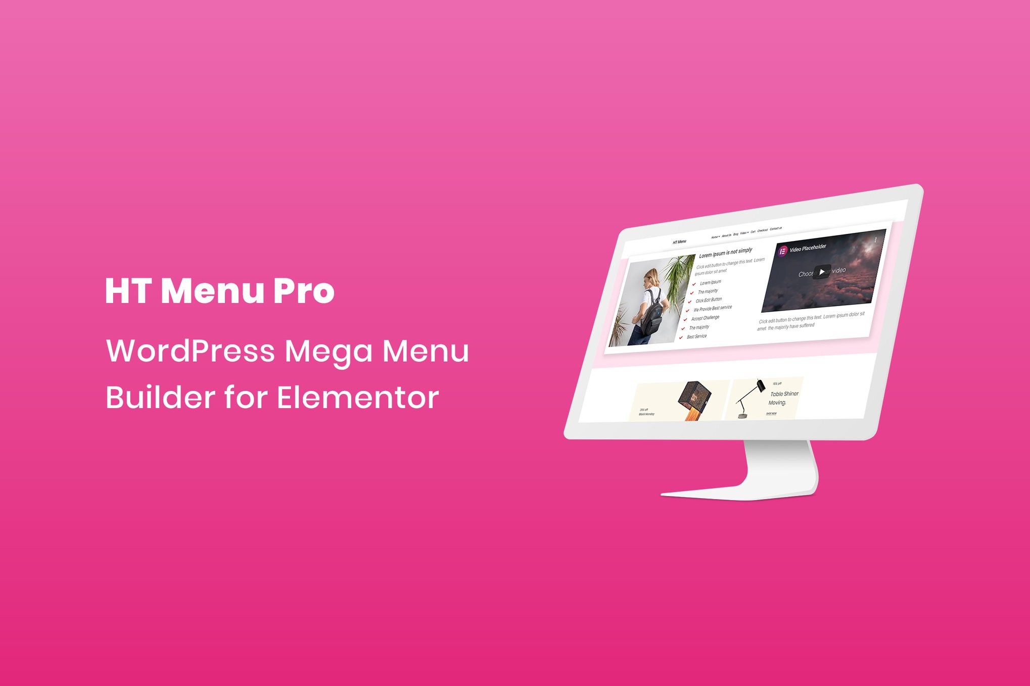 Ht Menu Pro – Wordpress Mega Menu Builder For Elem