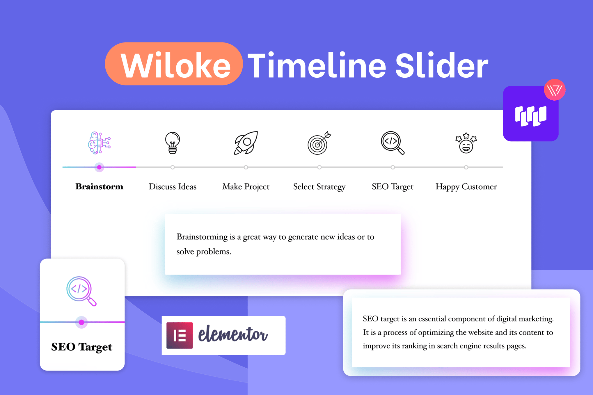 Wiloke Timeline Slider For Elementor