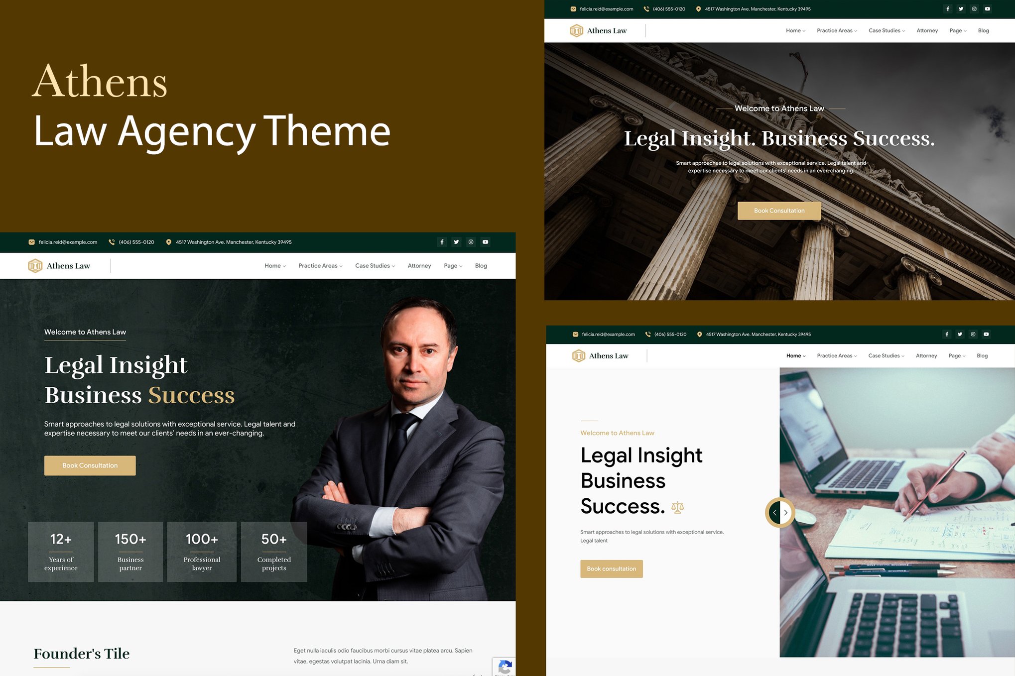 Law Agency Wordpress Theme – Athens