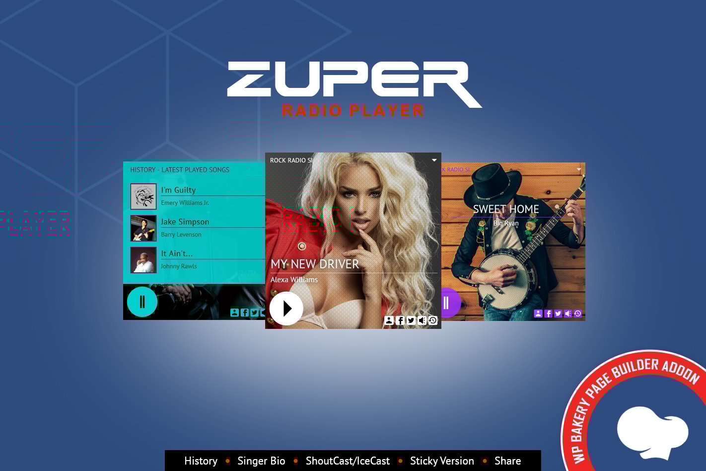 Zuper – Radio Player For Wpbakery Page Builder