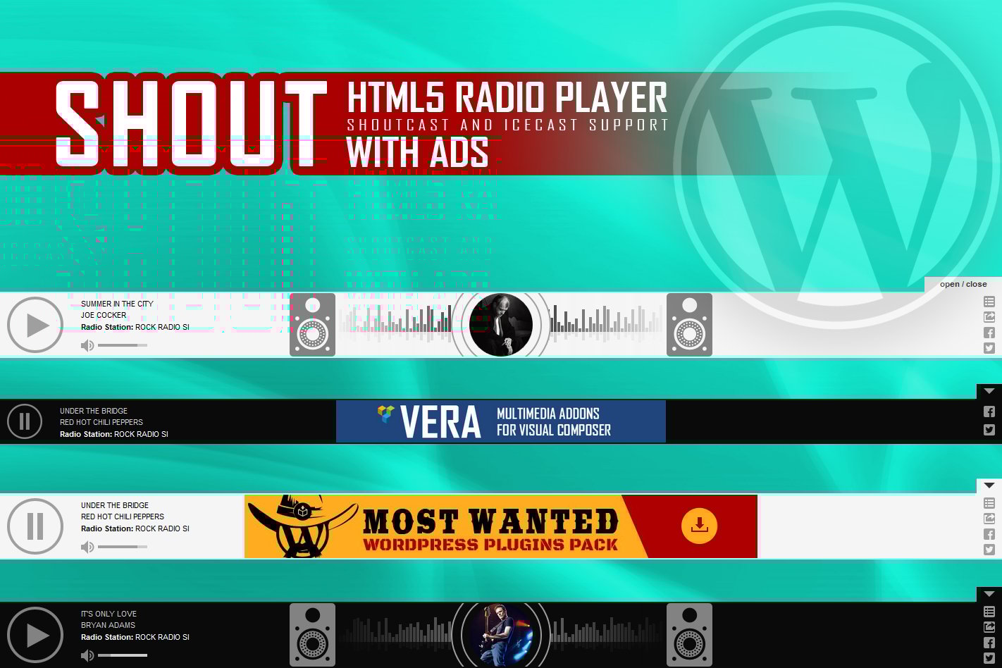 Shout – Html5 Radio Player With Ads – Wp Plugin
