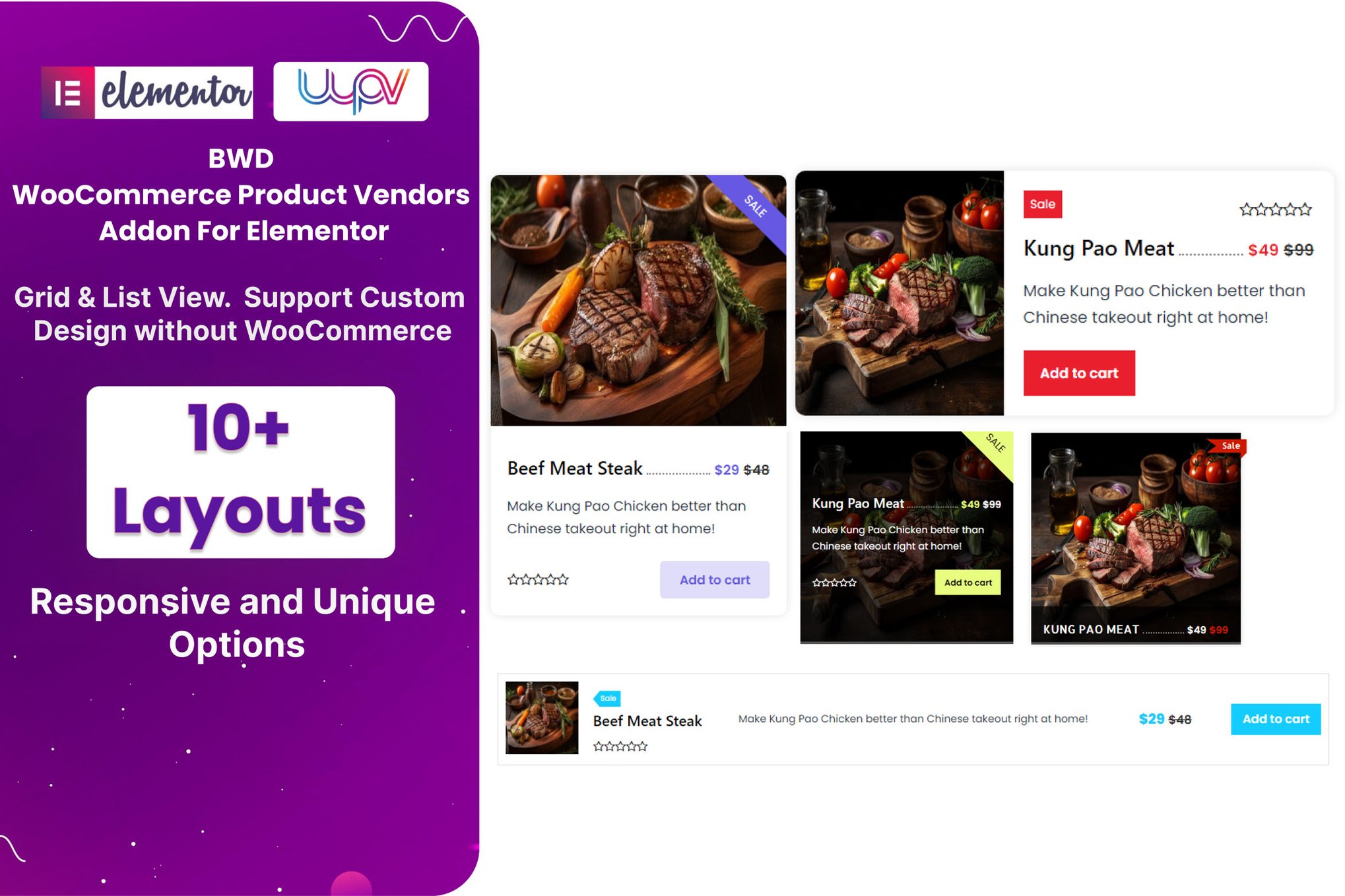 Woocommerce Product Vendors Elementor Addon