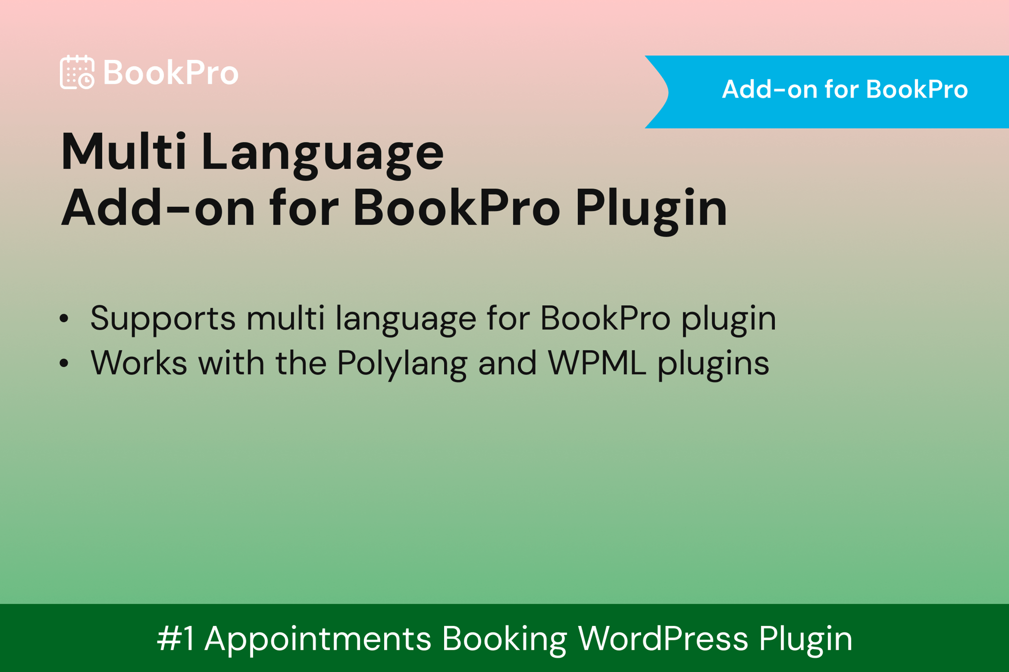 Multi Language Add-On For Bookpro Plugin