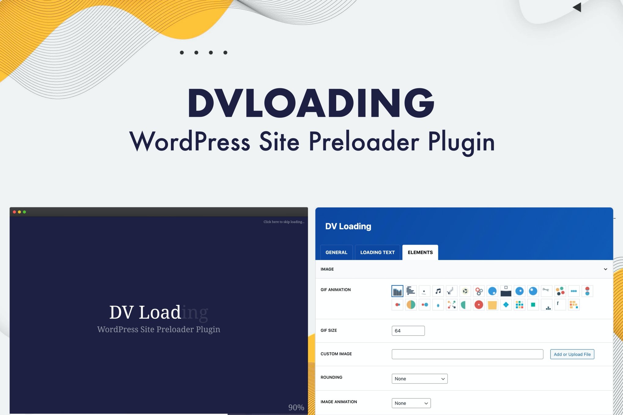 Dv Loading – Wordpress Site Preloader Plugin