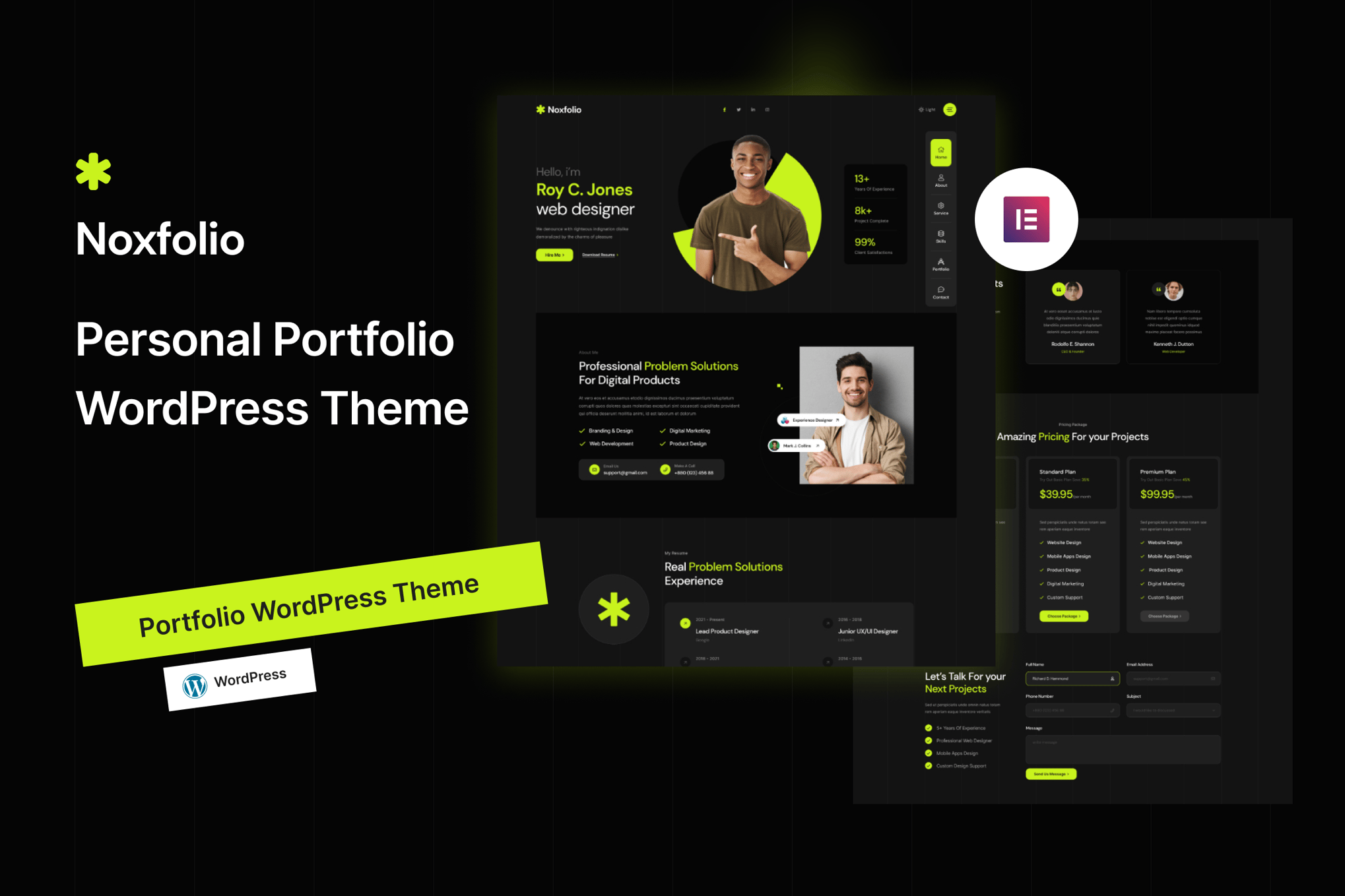 Noxfolio – Portfolio Resume Wordpress Theme