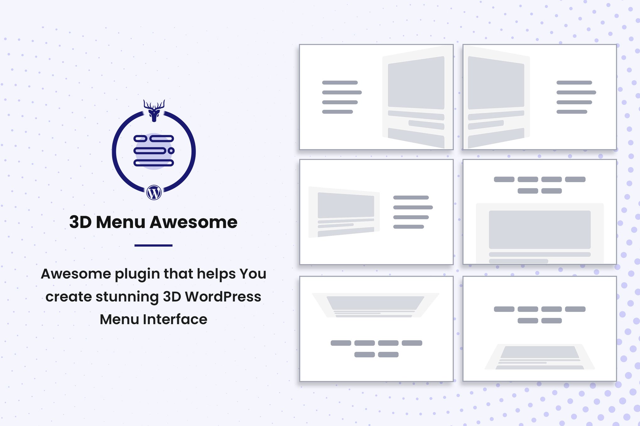 Stunning 3D Off Canvas Menu Wordpress Plugin