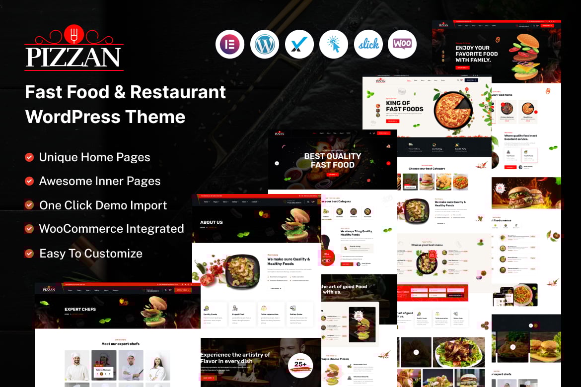 Pizzan – Fast Food And Restaurant Wordpress Theme