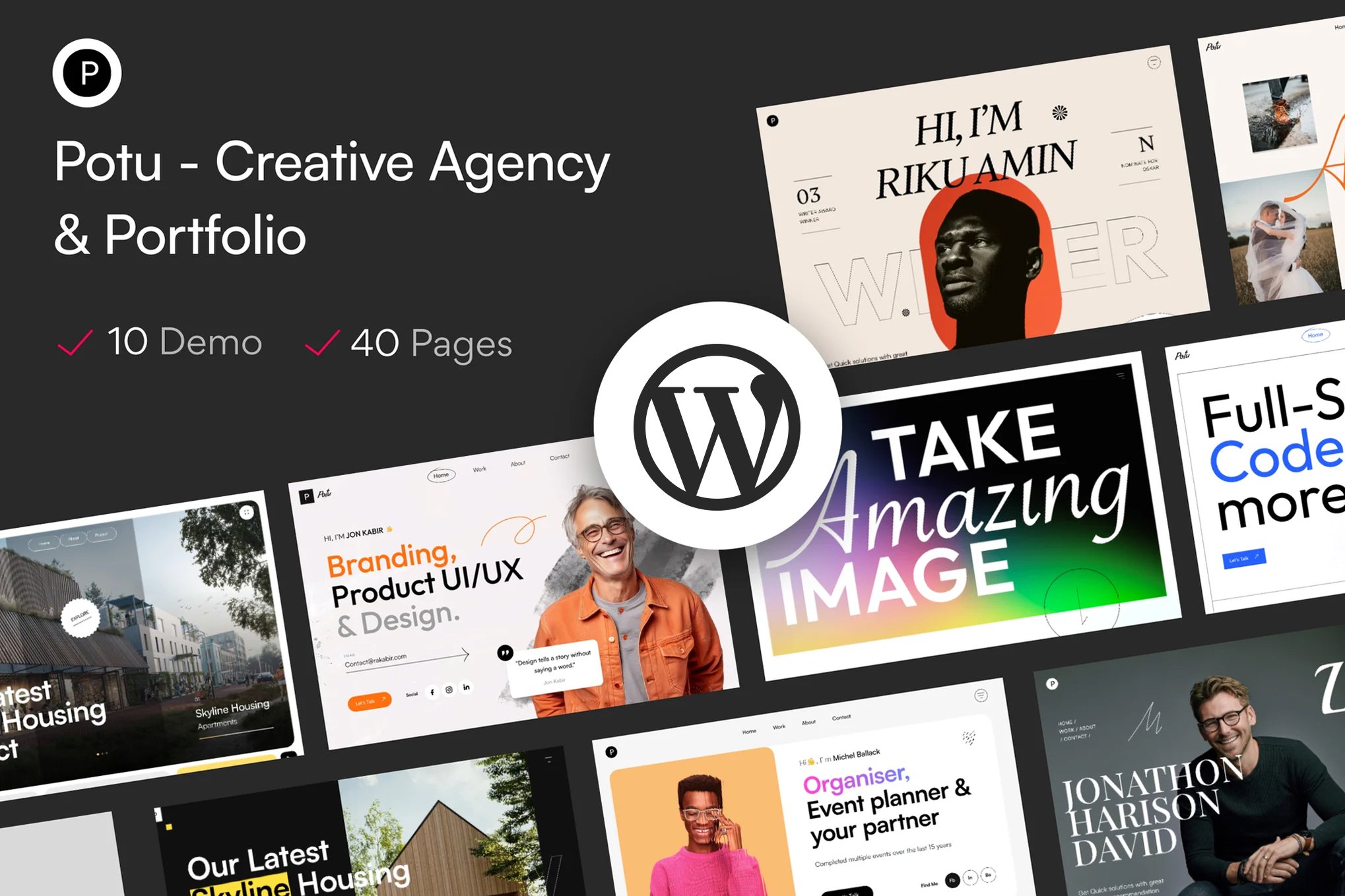 Potu – Creative Agency & Portfolio Wordpress Theme