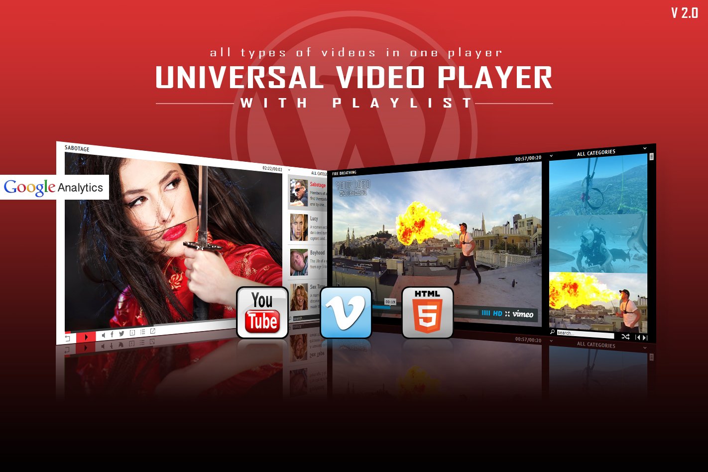 Universal Video Player – Wordpress Plugin