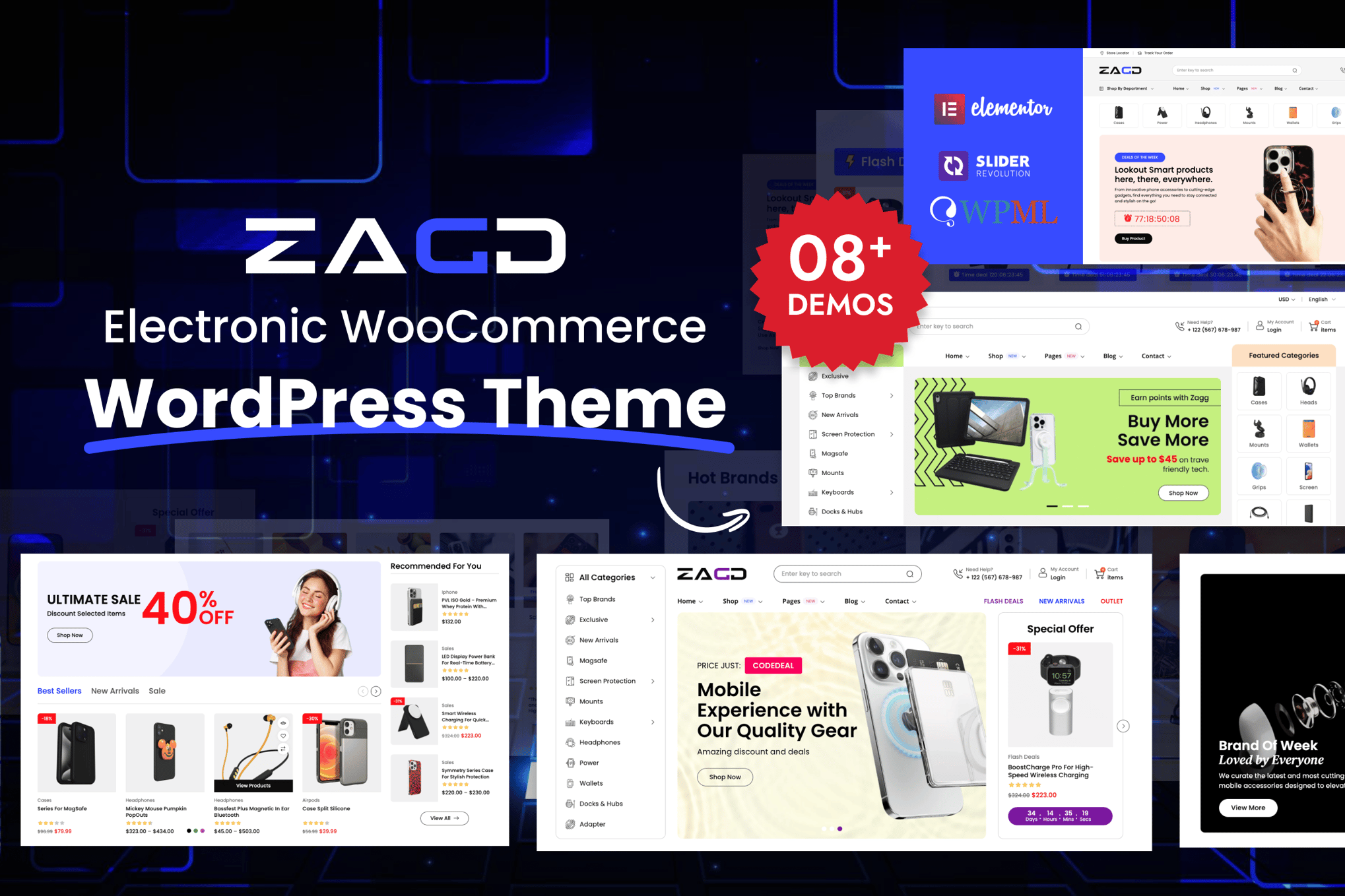 Zagg – Electronics Woocommerce Wordpress Theme