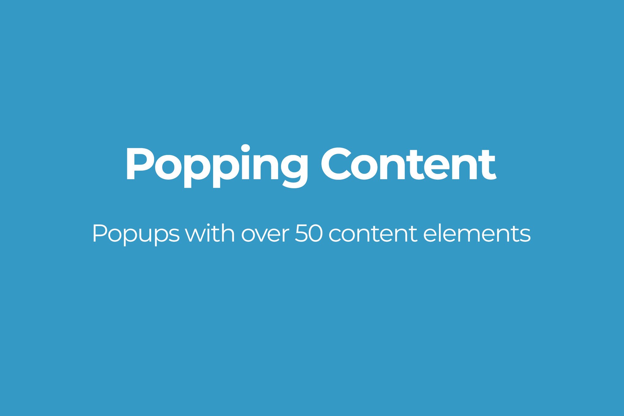 Popping Content