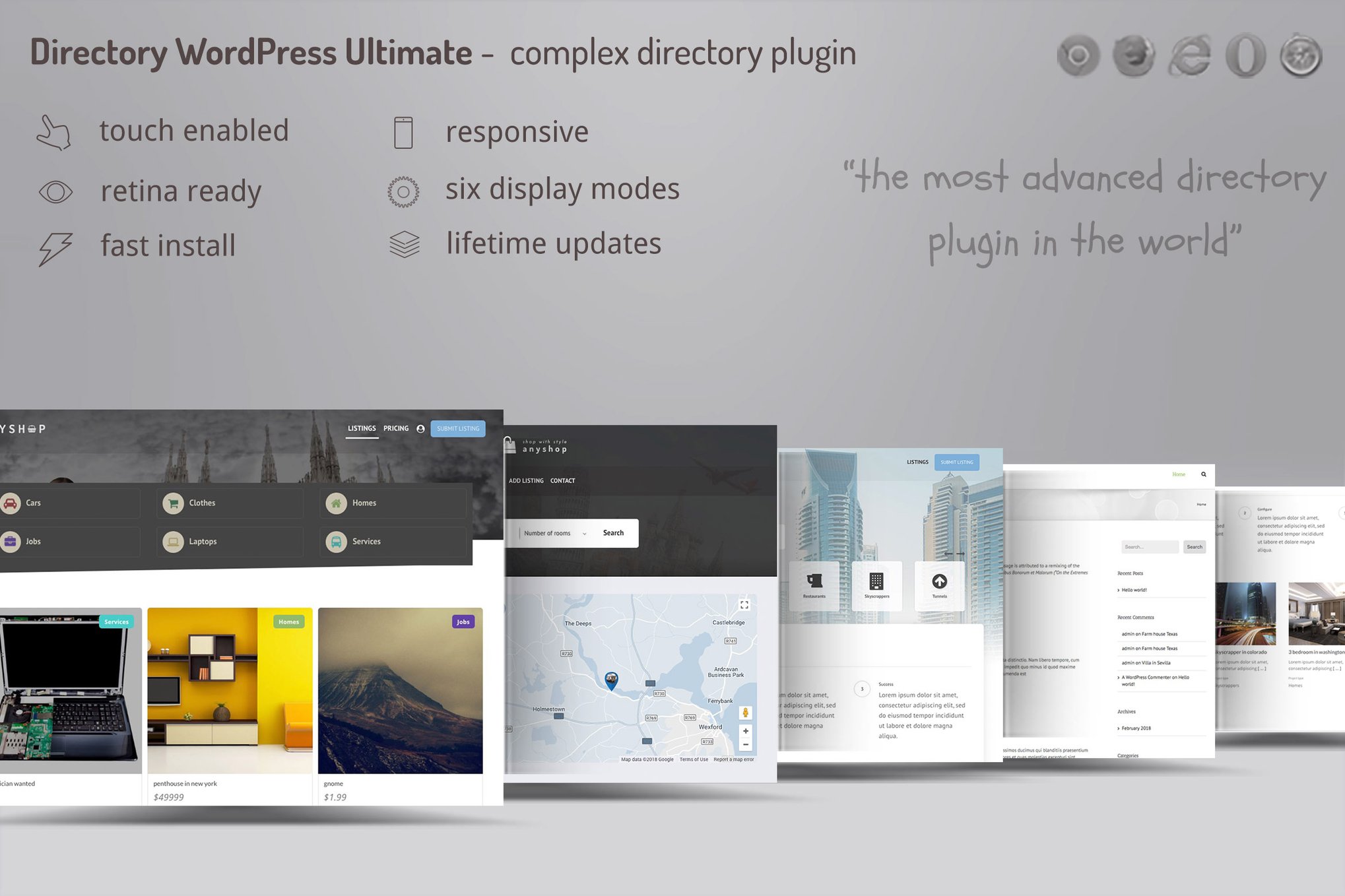 Directory Ultimate Pro Wordpress – Table, Grid