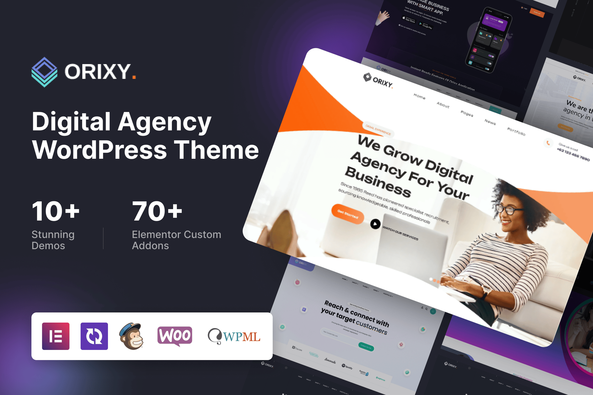 Orixy – Digital Agency Wordpress Theme