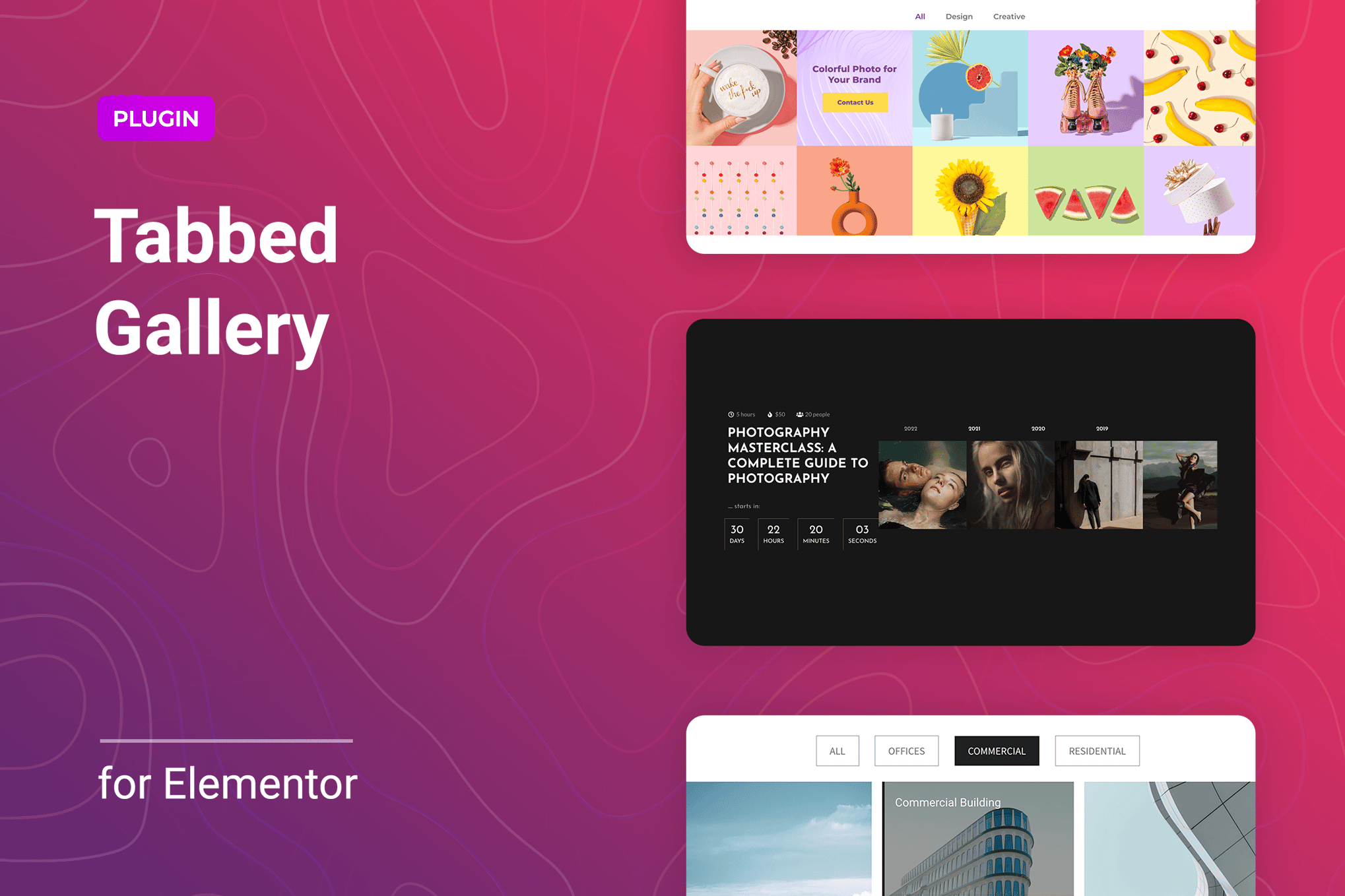 Tabbed Gallery For Elementor