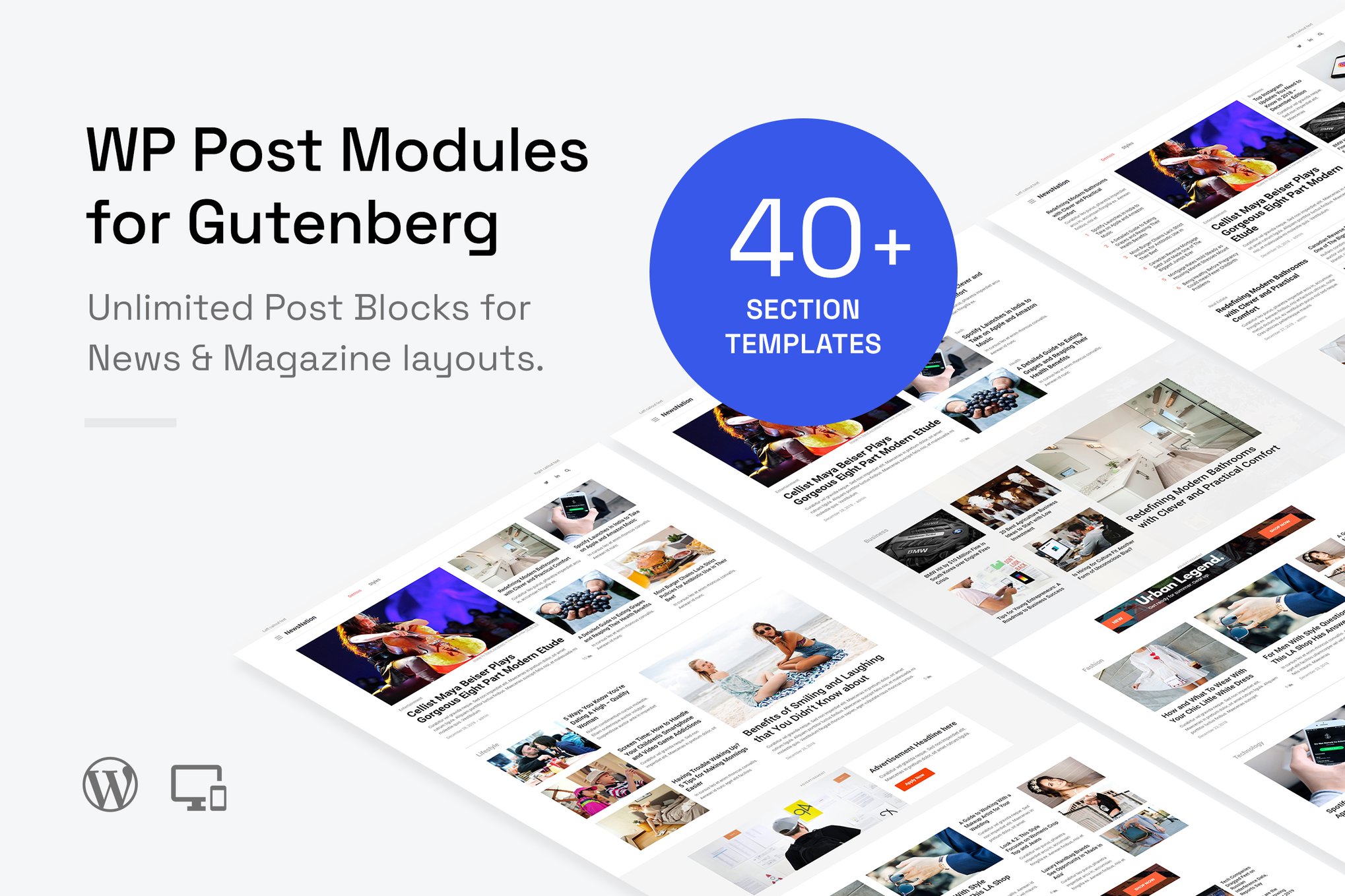 Wp Post Modules For News & Magazine (Gutenberg)
