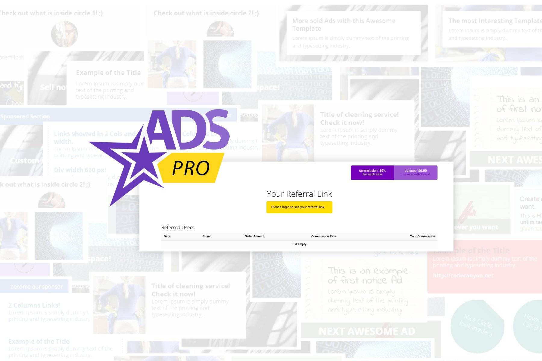 Wordpress Affiliate Program – Ads Pro Ap Add-On