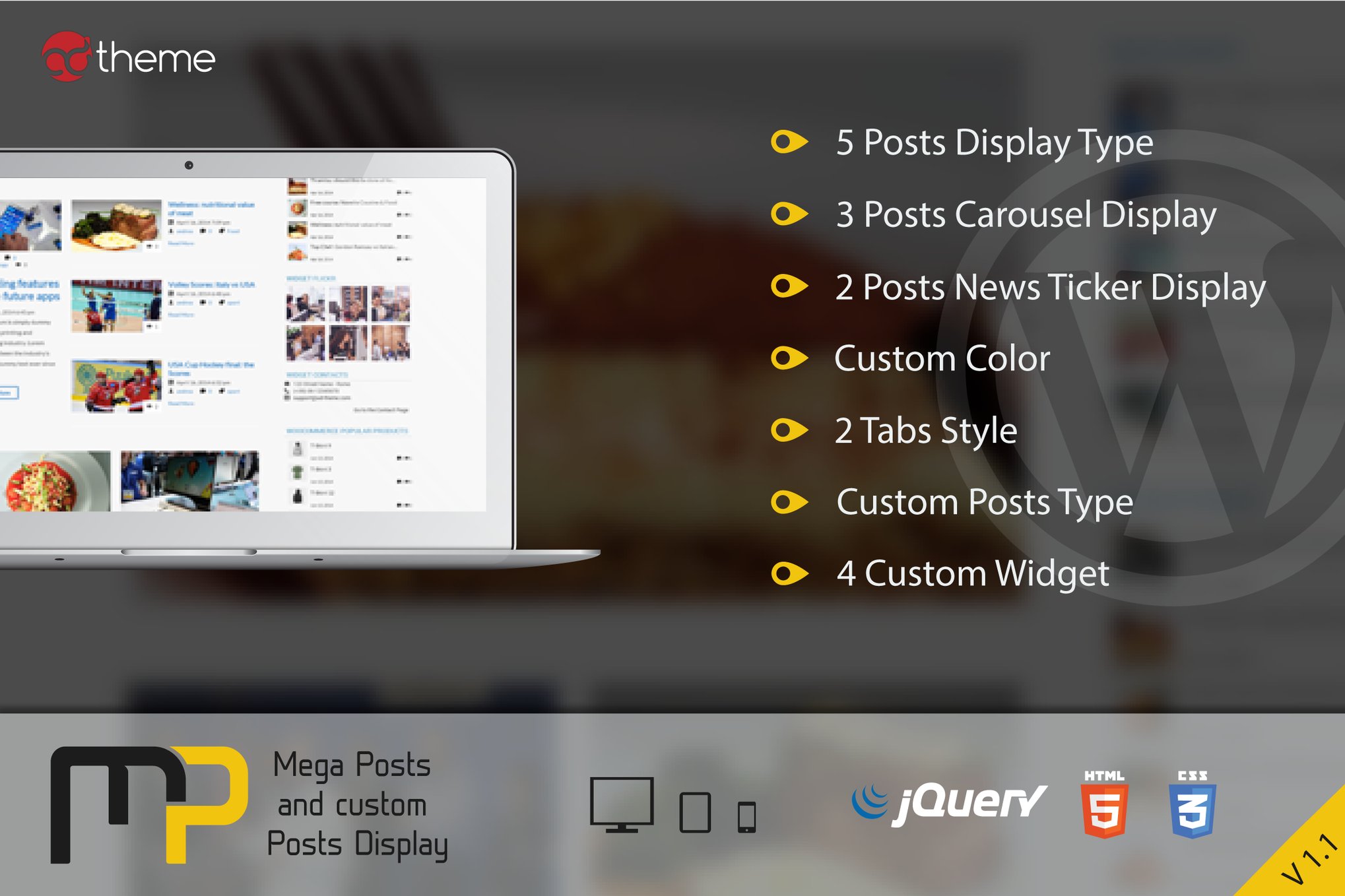 Mega Posts And Custom Posts Display Wp Plugin