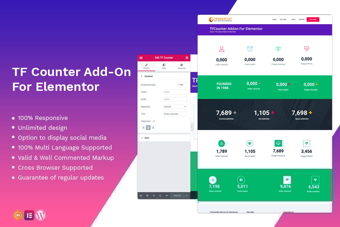 Counter Addon – Widget For Elementor