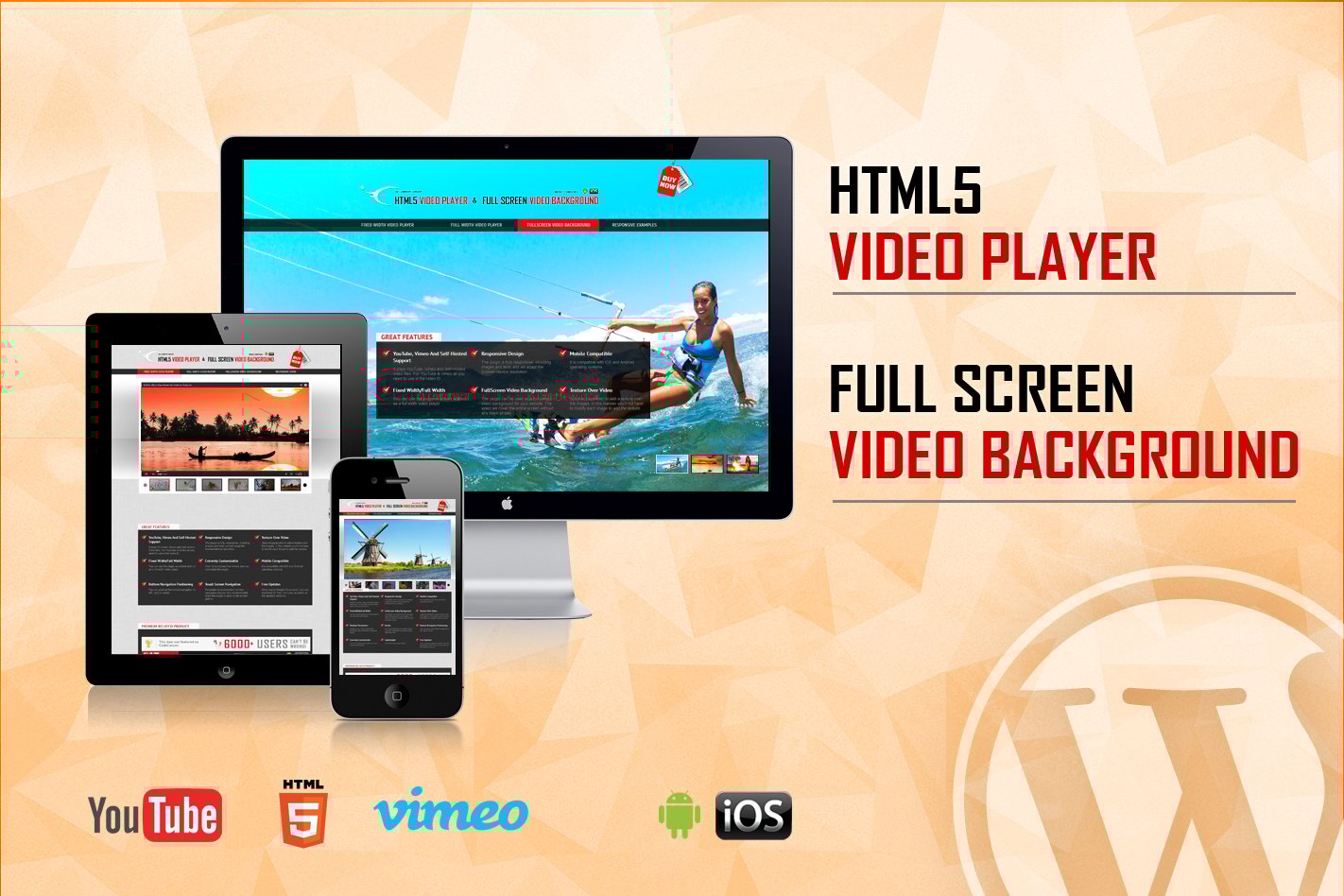 Video Player & Fullscreen Video Background