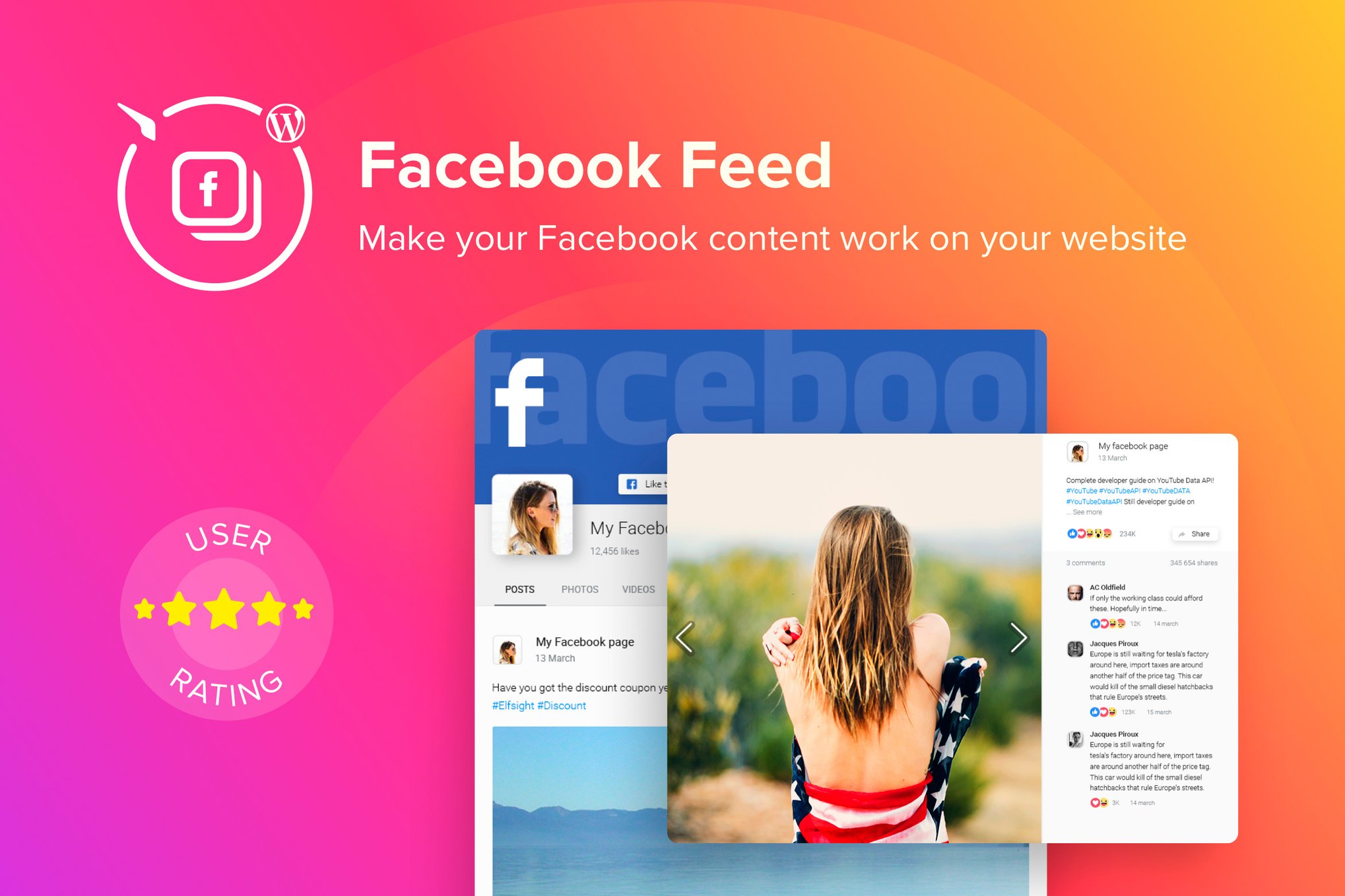 Wordpress Facebook Feed Plugin