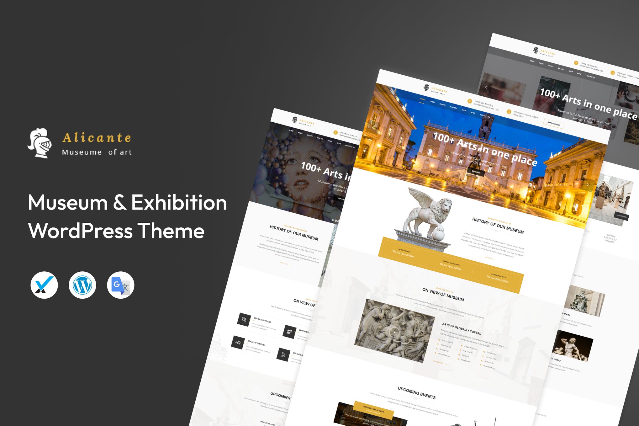 Alicante – Museum & Exhibition Wordpress Theme