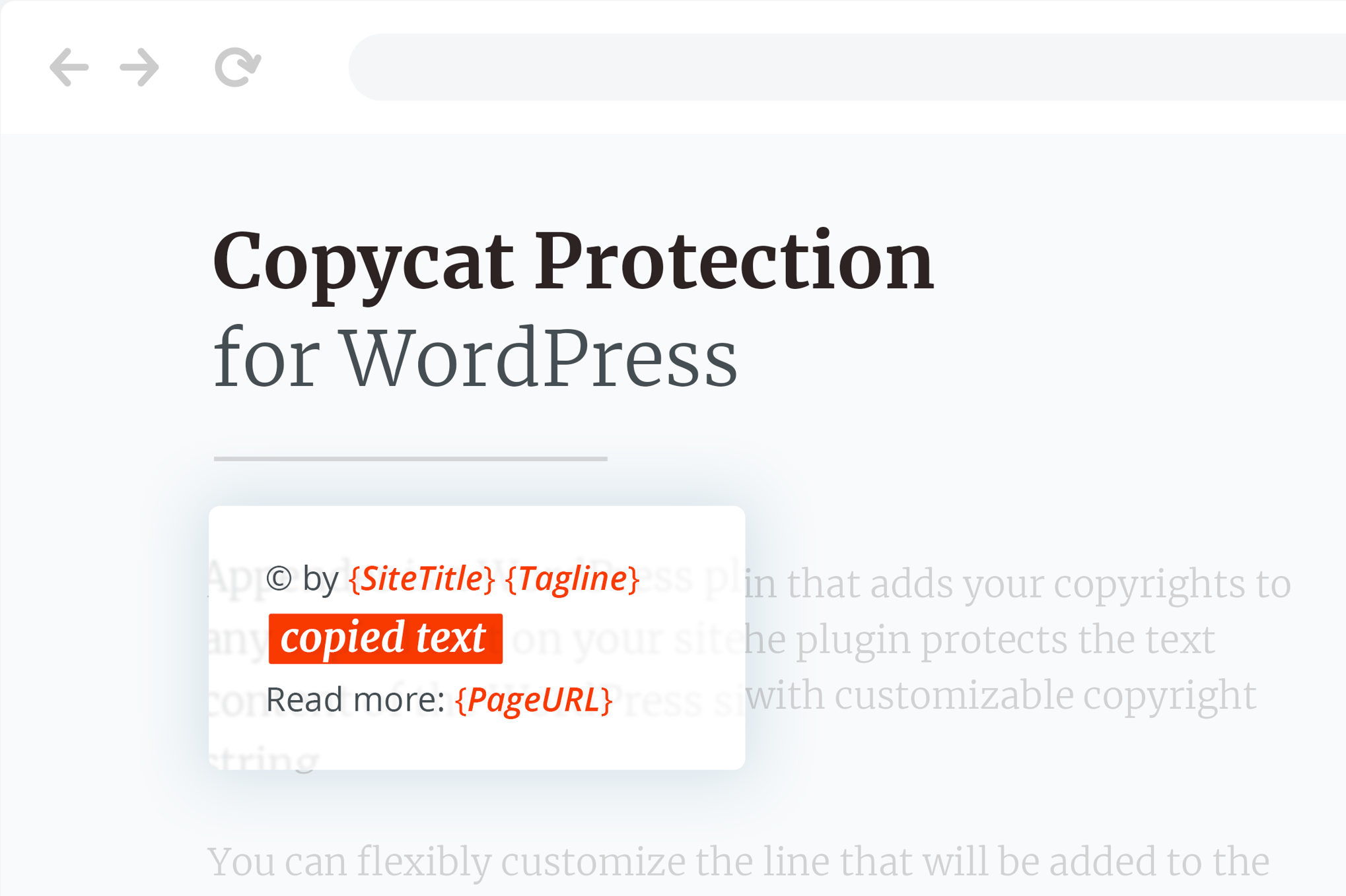 Copycat Protector For Wordpress