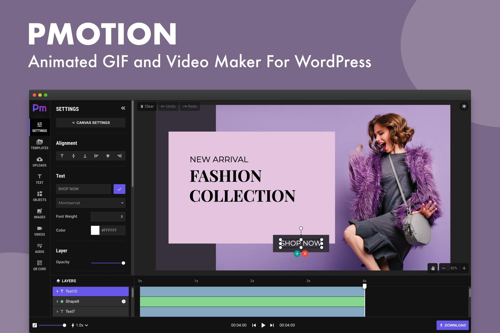 Pmotion – Animated Gif & Video Maker For Wordpress