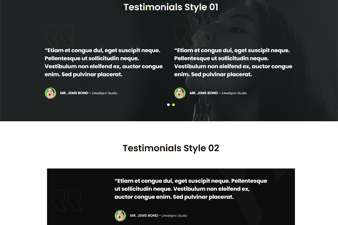 Testimonials Widget For Elementor