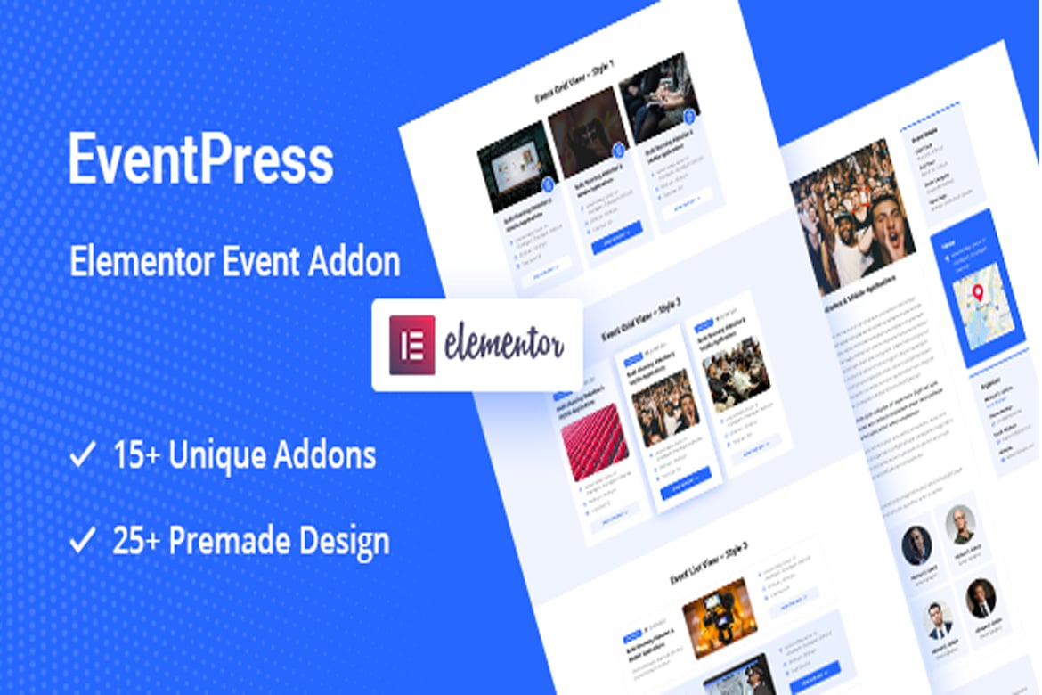 Elementor Events Addon – Wordpress Events Plugin