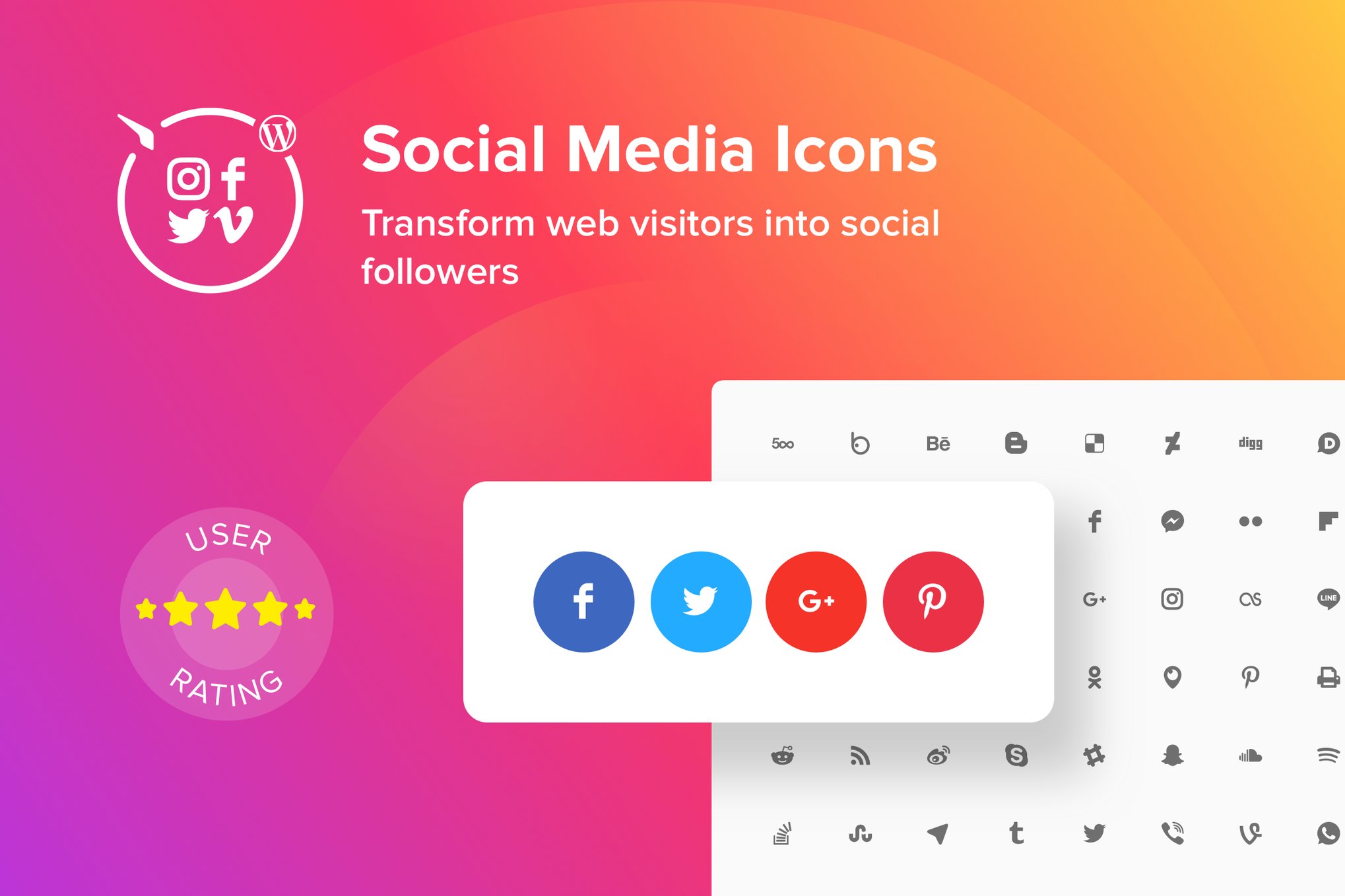 Wordpress Social Media Icons