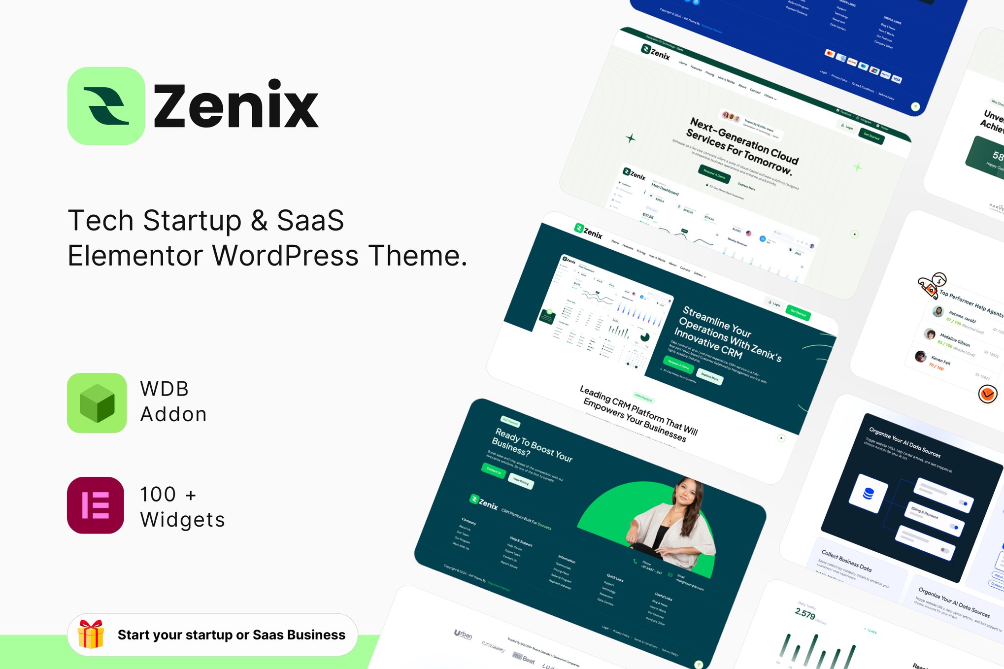 Zenix – Tech Startup & Saas Wordpress Theme