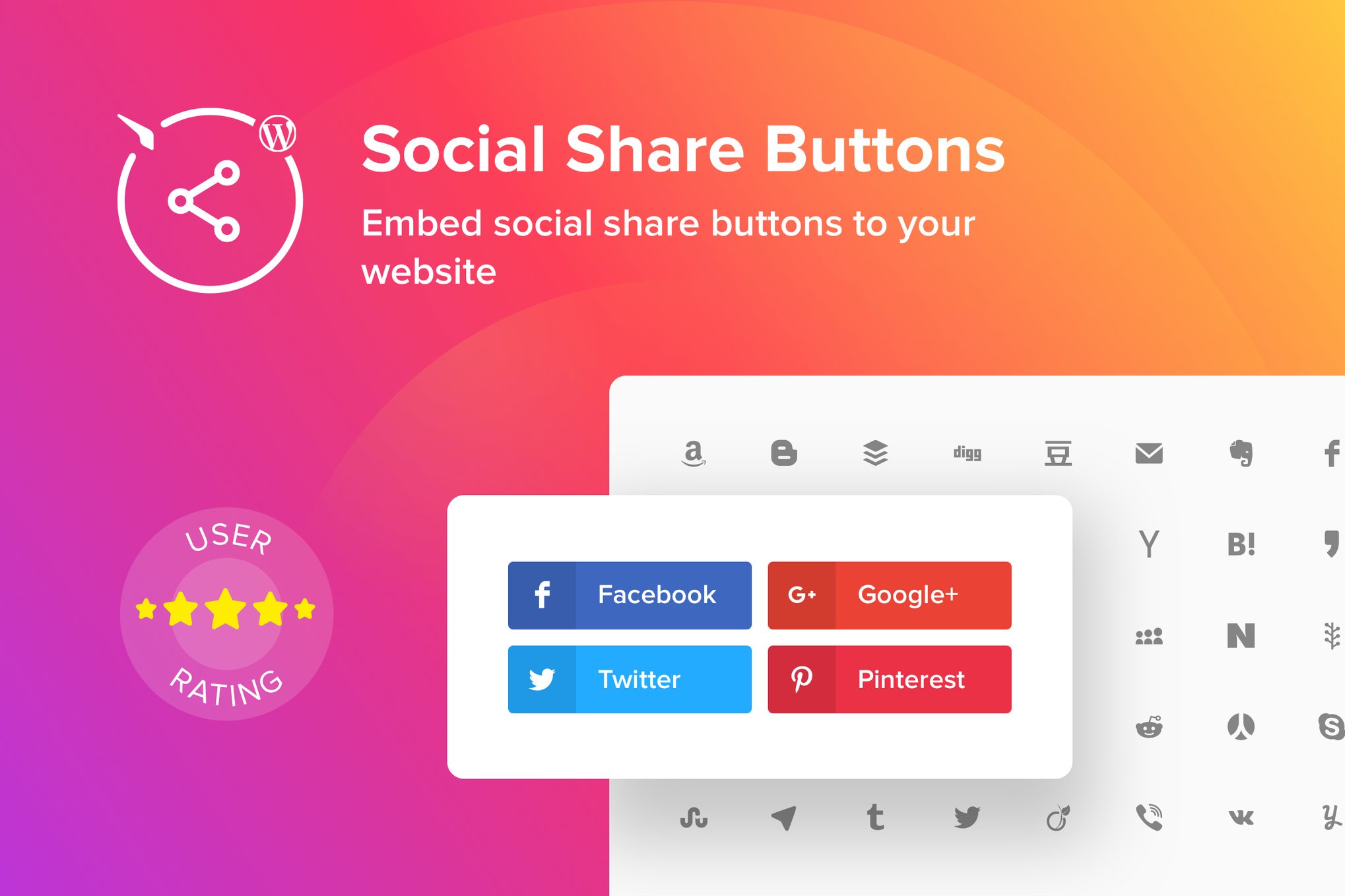 Wordpress Social Share Buttons