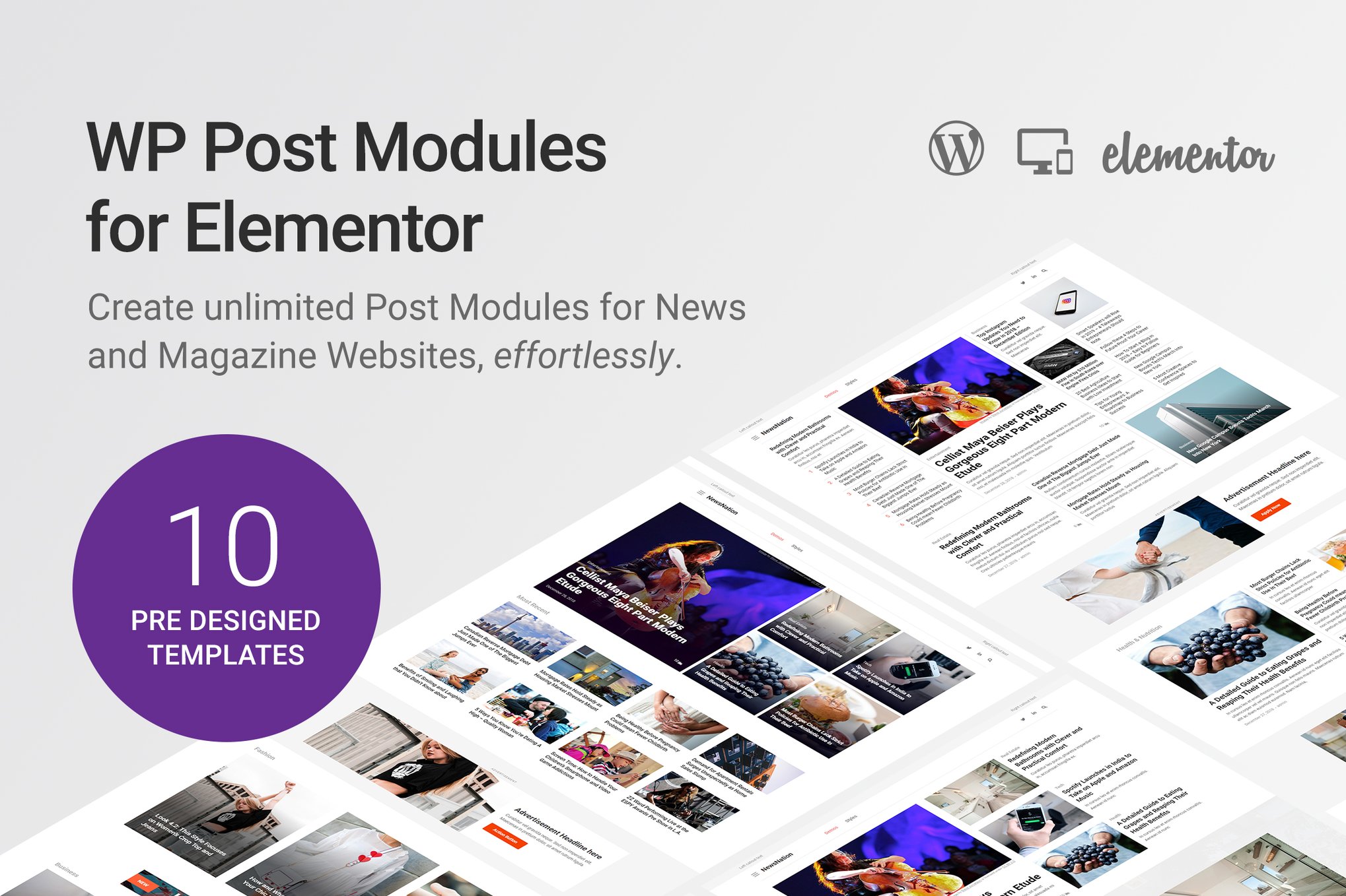 Wp Post Modules For Elementor